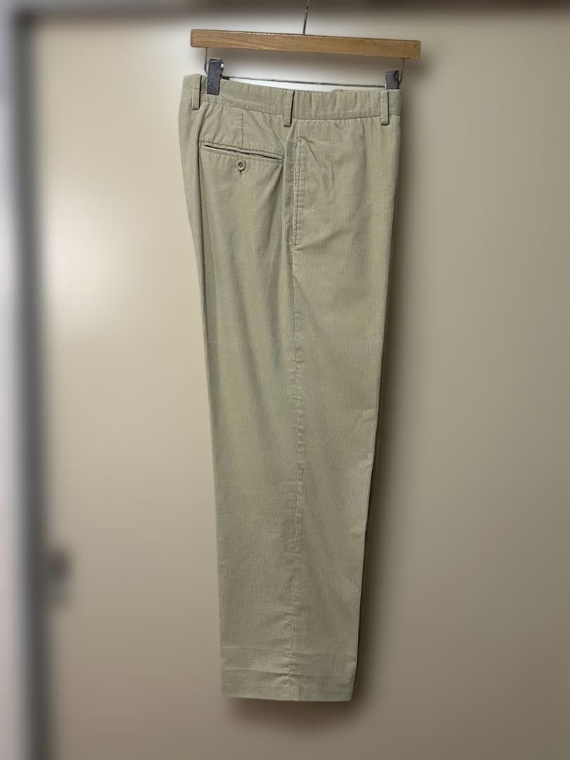 HERMES ベージュ コーデュロイスラックス