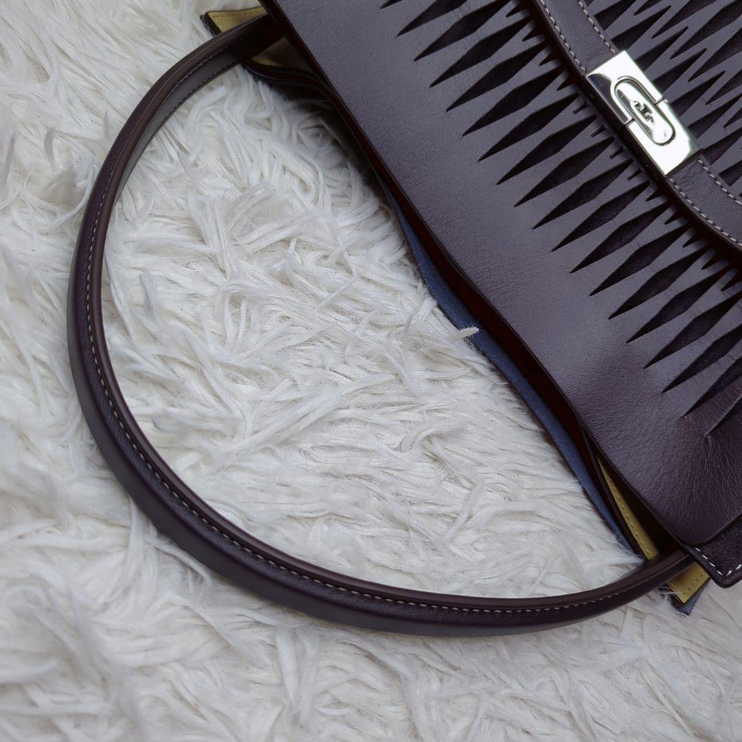 美品✨トリーバーチ リーラジウィル トートバッグ レザー ボルドー 2way