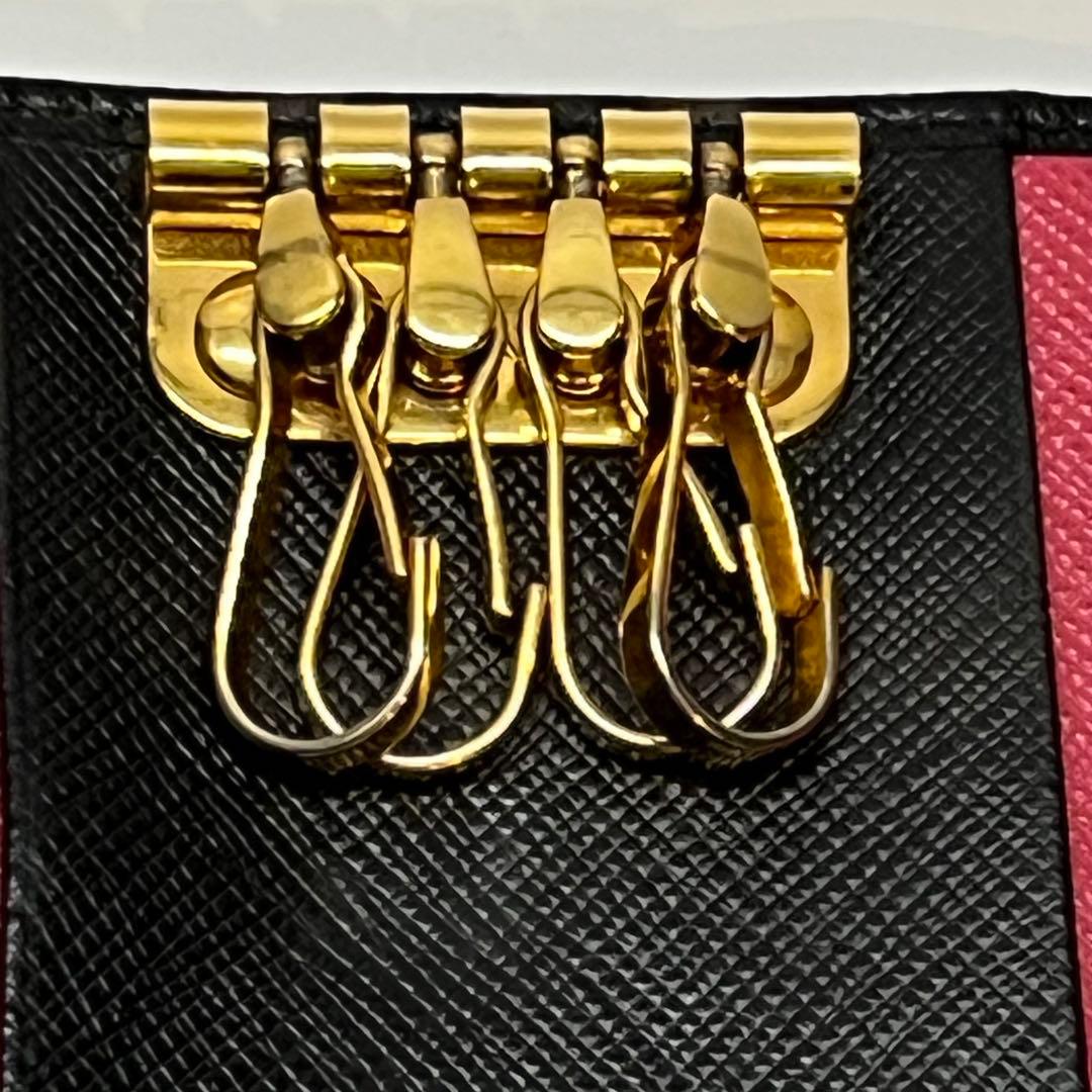 【PRADA】サフィアーノマルチカラーキーケース