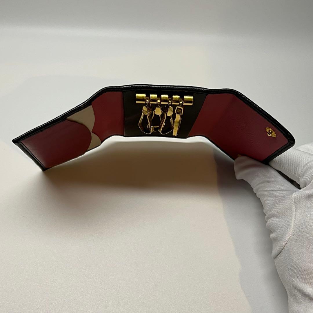 【PRADA】サフィアーノマルチカラーキーケース