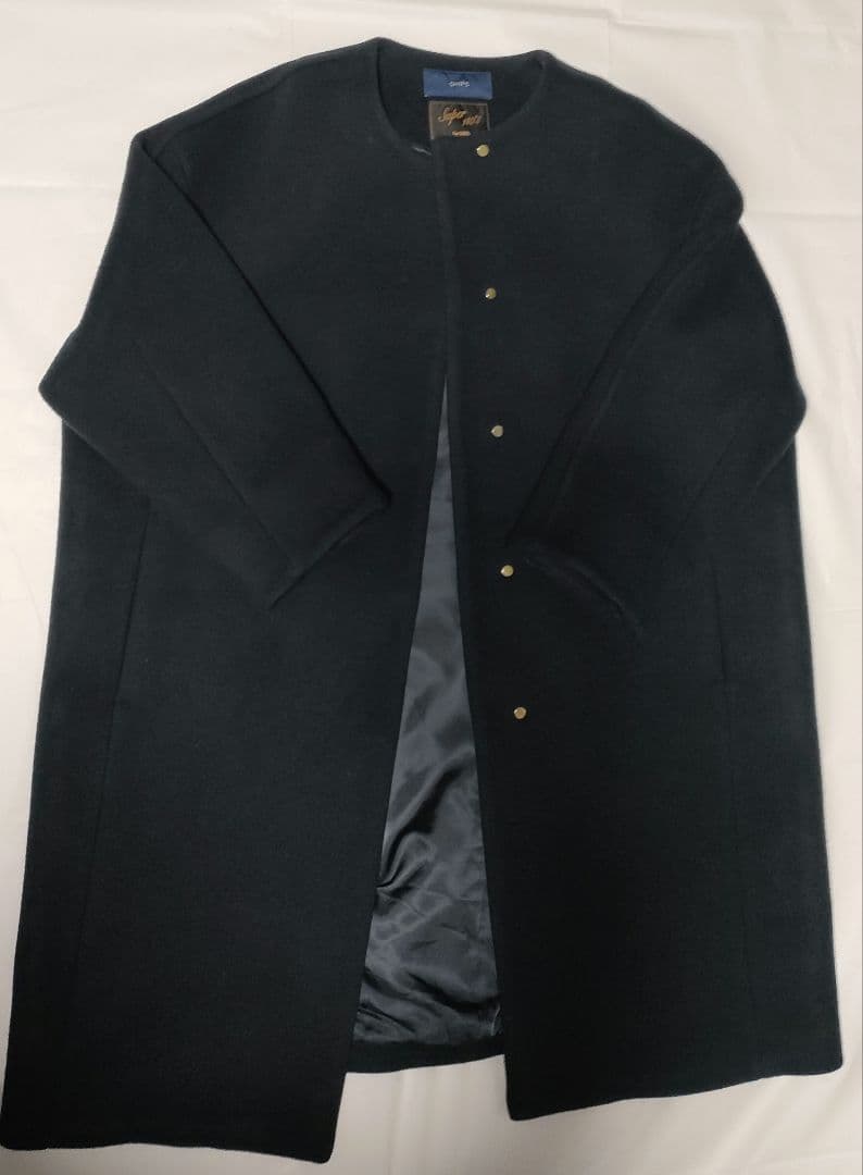 yuiko SHIPSコクーンノーカラーコートSuper140