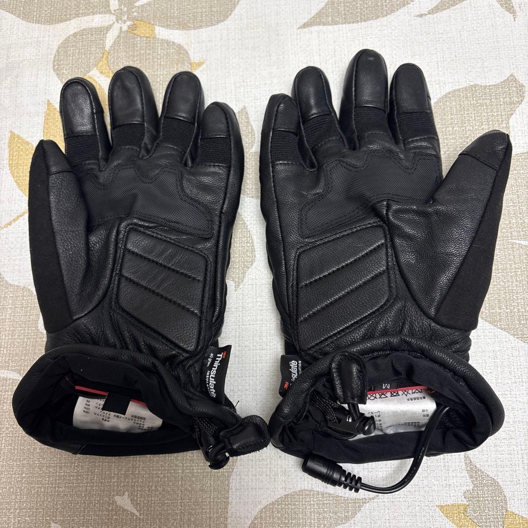 【美品】HEAT MASTER 加熱機能付きグローブ Mサイズ ブラック