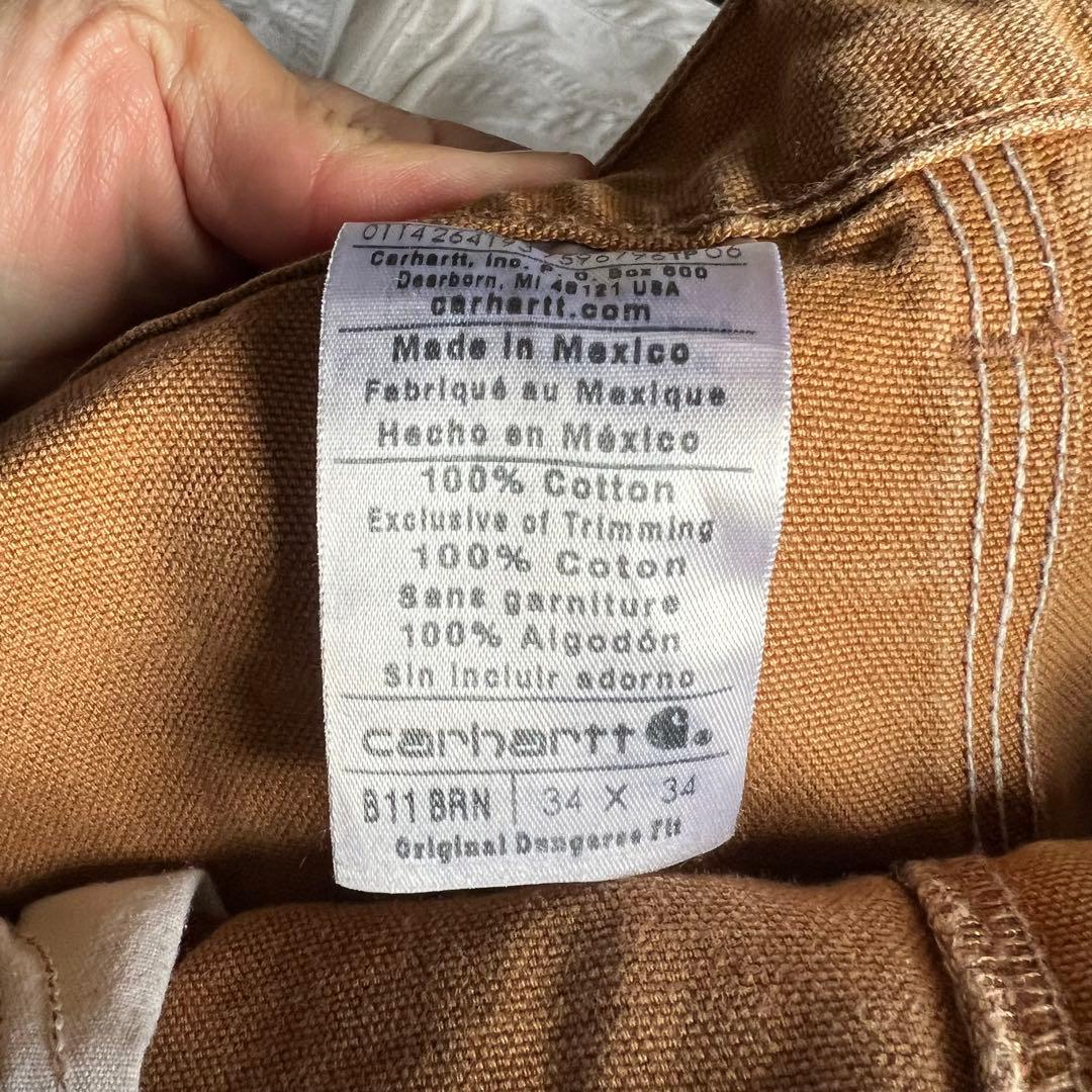 US企画 カーハート ダック ペインターパンツ W34 革タグ