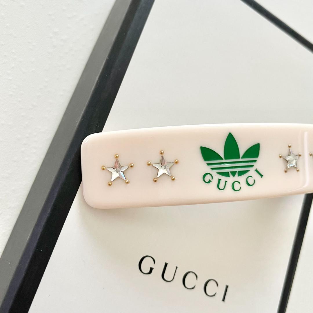 グッチ アディダス コラボ ヘアクリップ ヘアアクセサリー ヘアピン バレッタ星