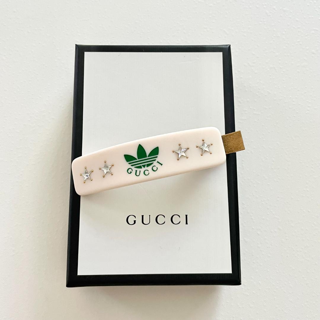 グッチ アディダス コラボ ヘアクリップ ヘアアクセサリー ヘアピン バレッタ星