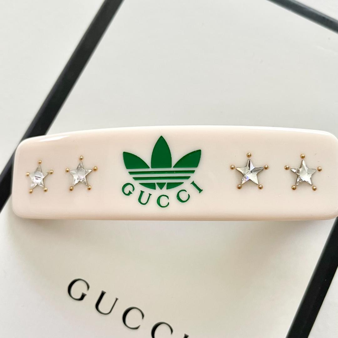 グッチ アディダス コラボ ヘアクリップ ヘアアクセサリー ヘアピン バレッタ星