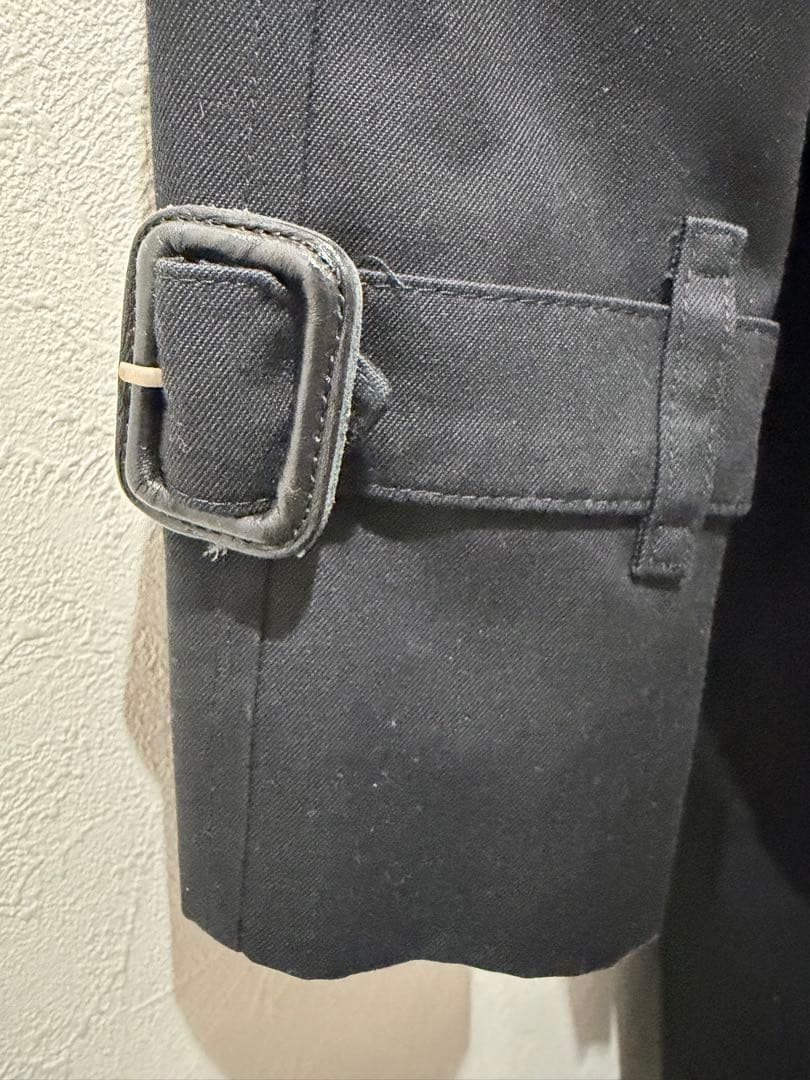 バーバリー BURBERRY 裏地ノバチェック トレンチコート 黒 ブラック