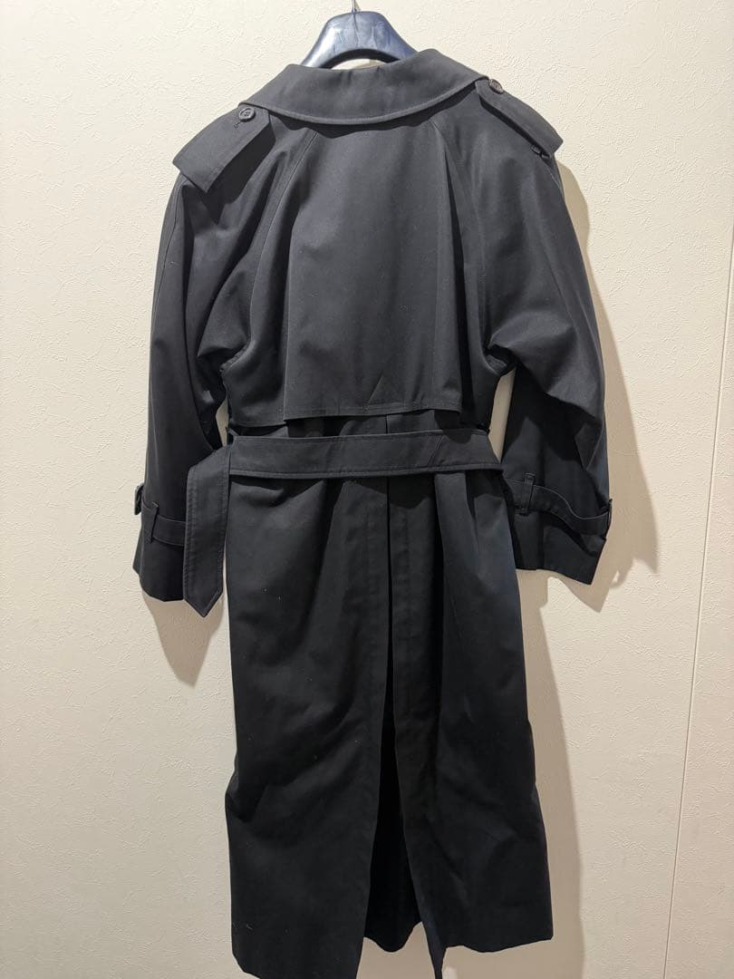 バーバリー BURBERRY 裏地ノバチェック トレンチコート 黒 ブラック