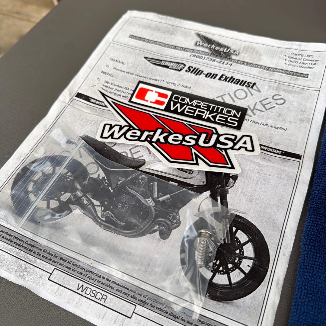 (Ducati scrambler800用) スリップオンマフラー