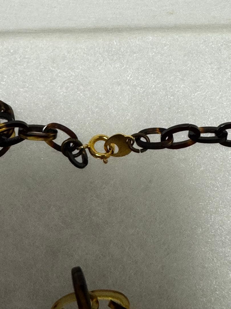 本鼈甲、幾何学的デザイン ネックレス