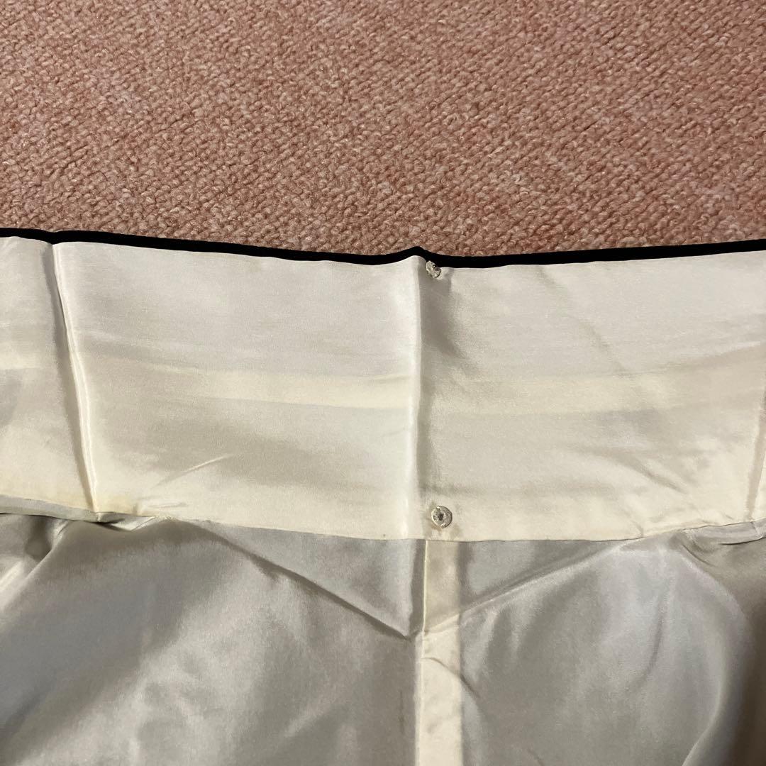 付下げ？　袷　黒地　モダン柄