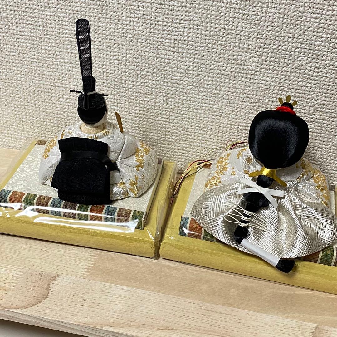 最終値下げ。早い者勝ち お雛様　雛人形　白無垢　親王飾り　※台座付き