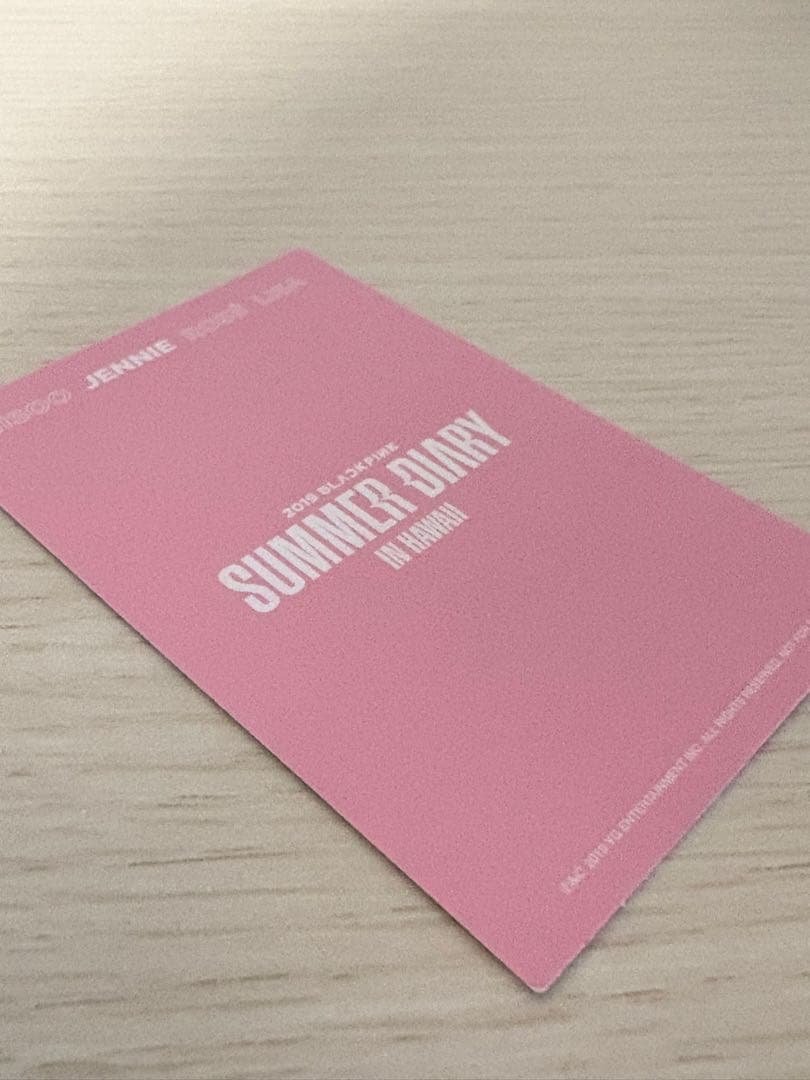 jennie ハワイ トレカ