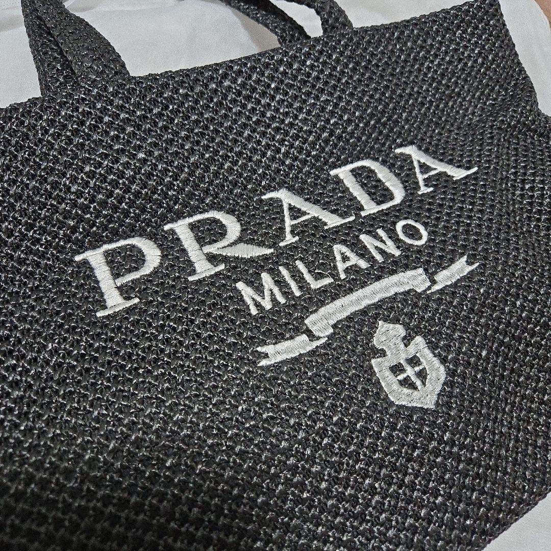PRADA ブラック かごバッグ ノベルティー