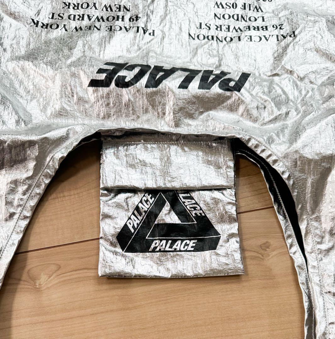 PALACE シルバー エコバッグ ロゴ