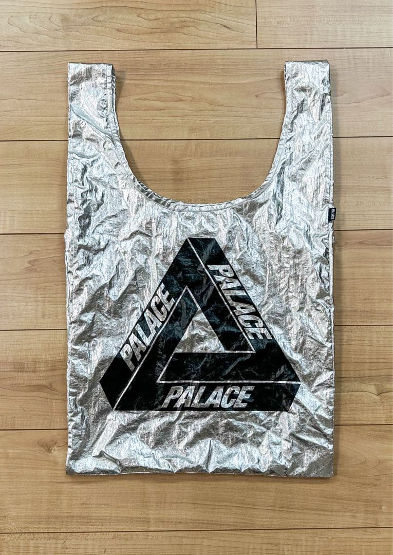 PALACE シルバー エコバッグ ロゴ