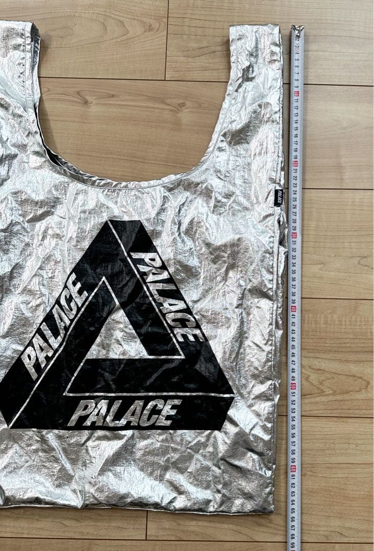 PALACE シルバー エコバッグ ロゴ