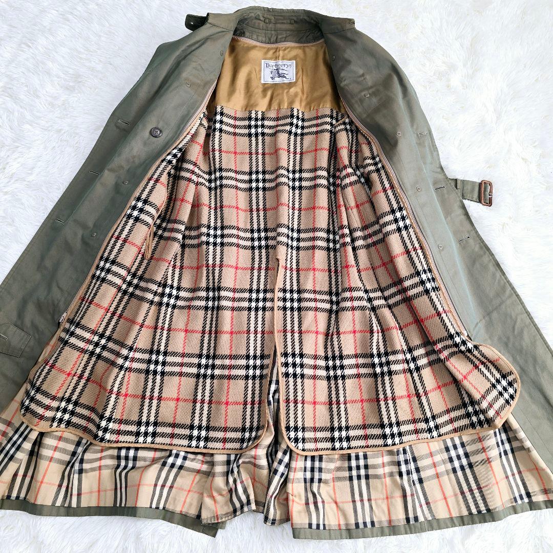極美品✨玉虫色✨バーバリー トレンチコート ライナー付き ノバチェック