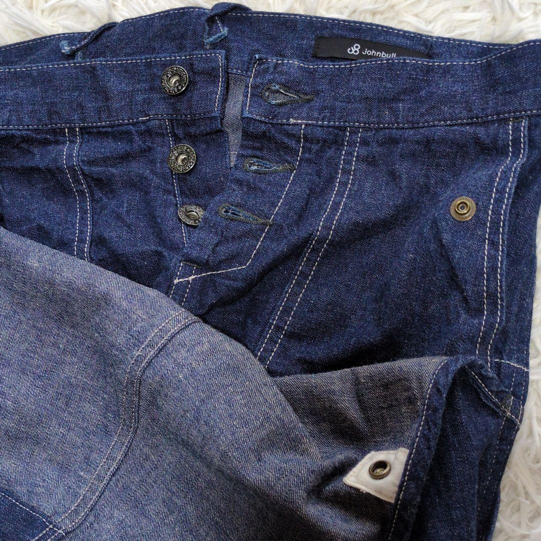 JOHNBULL　スリークオーターデニムサロペット AP233