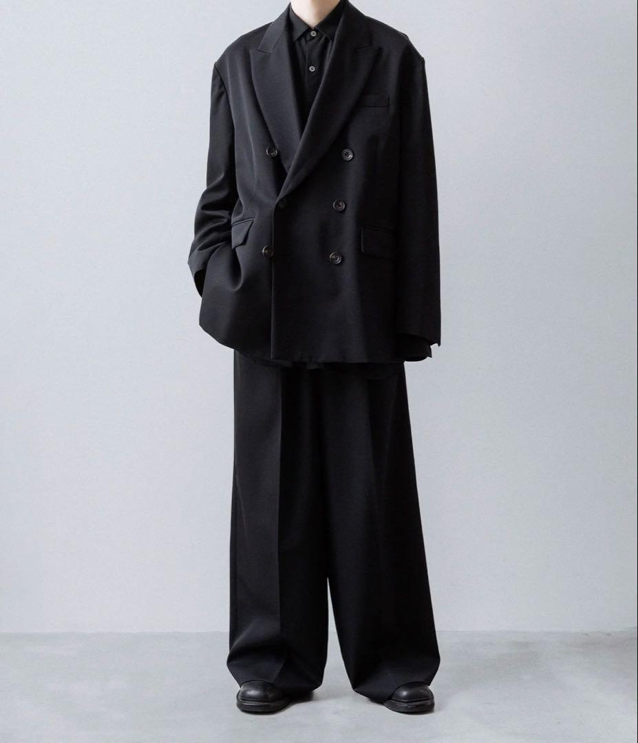 美品｜25AW 定番90/2ダブルジャケット 黒 ssstein