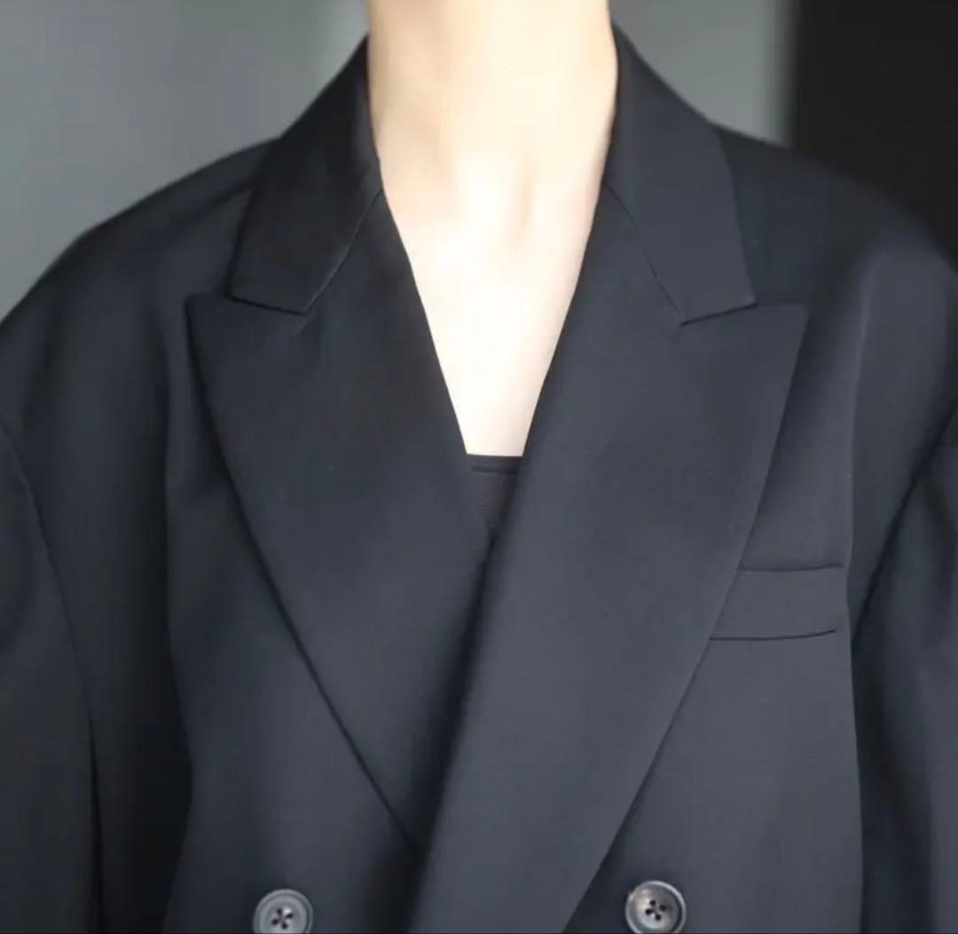 美品｜25AW 定番90/2ダブルジャケット 黒 ssstein