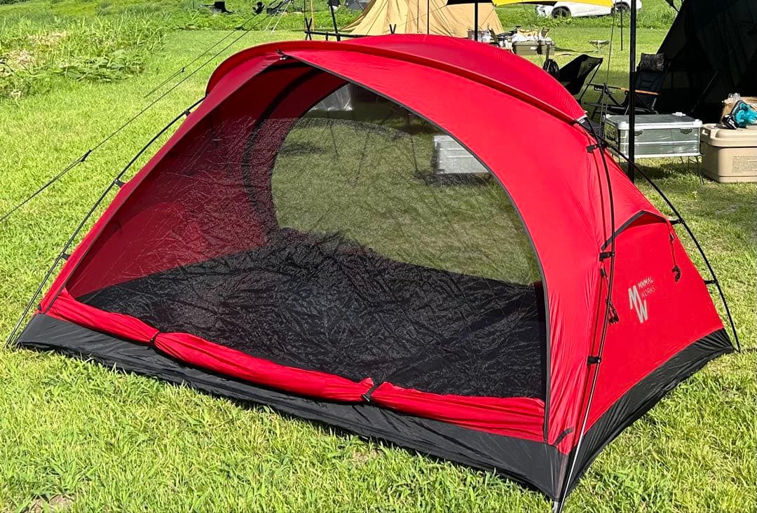 MINIMAL WORKS キャンプテント レッド　パプリカ