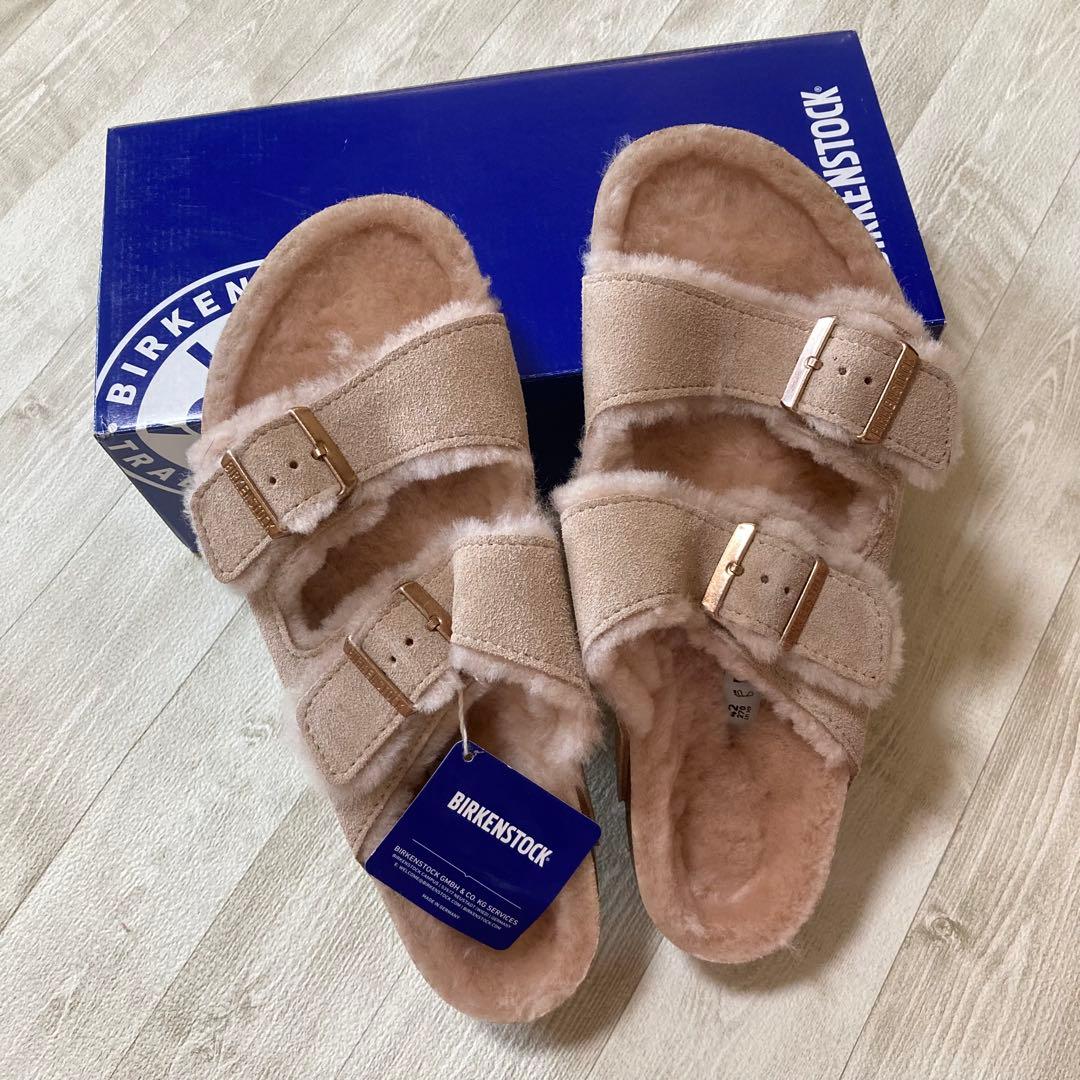 新品 27㎝ BIRKENSTOCK ベージュ サンダル 42 アリゾナ ボア