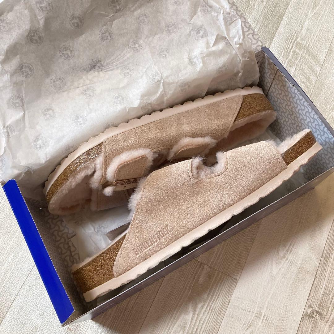 新品 27㎝ BIRKENSTOCK ベージュ サンダル 42 アリゾナ ボア