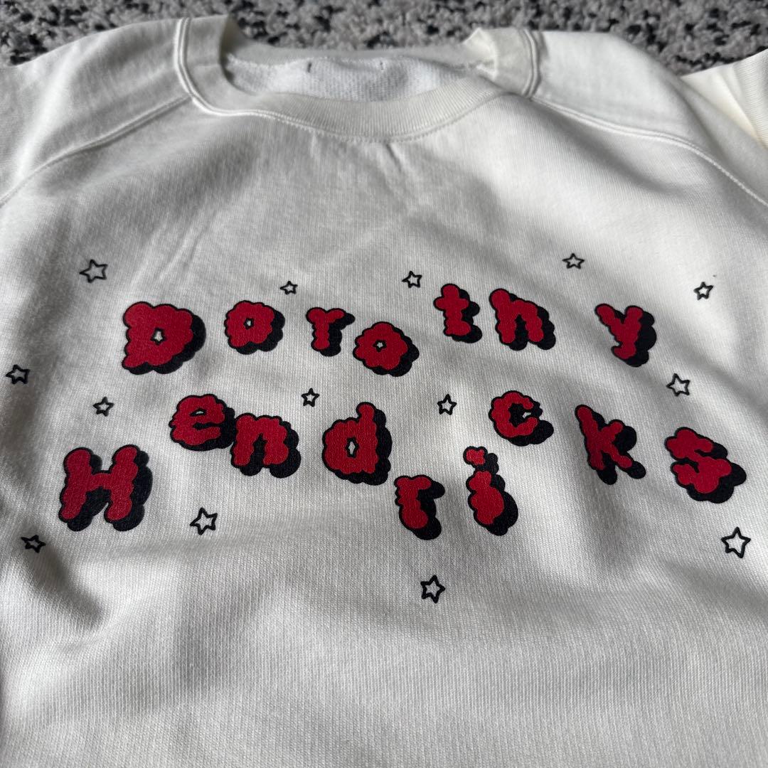 新品未使用 Dorothy Hendricks ロゴトレーナー ホワイト