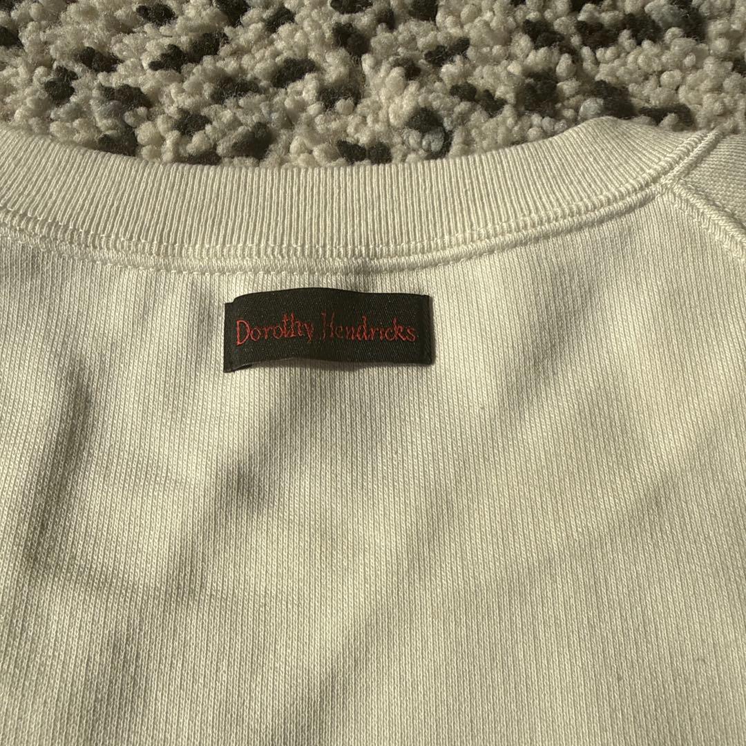 新品未使用 Dorothy Hendricks ロゴトレーナー ホワイト
