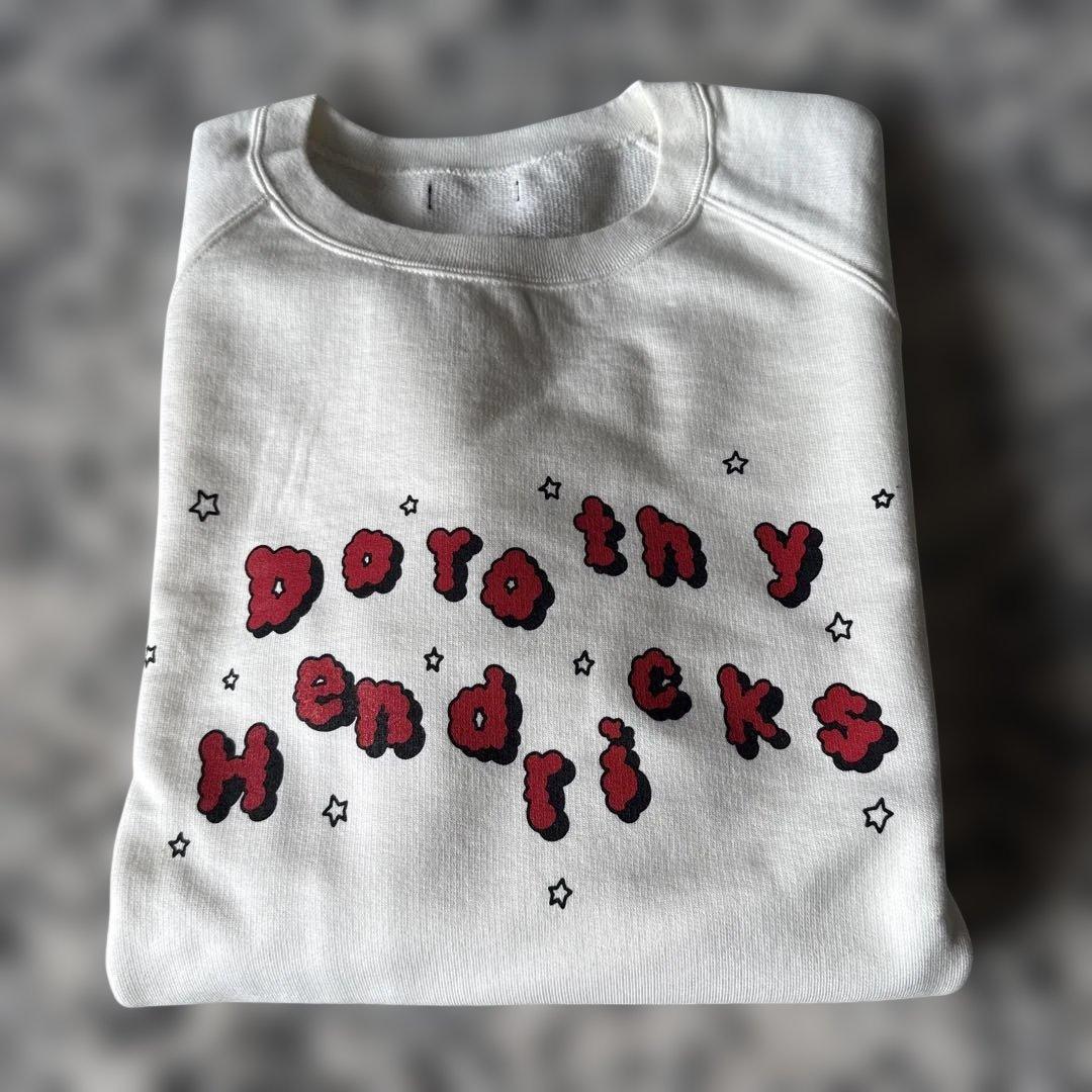 新品未使用 Dorothy Hendricks ロゴトレーナー ホワイト