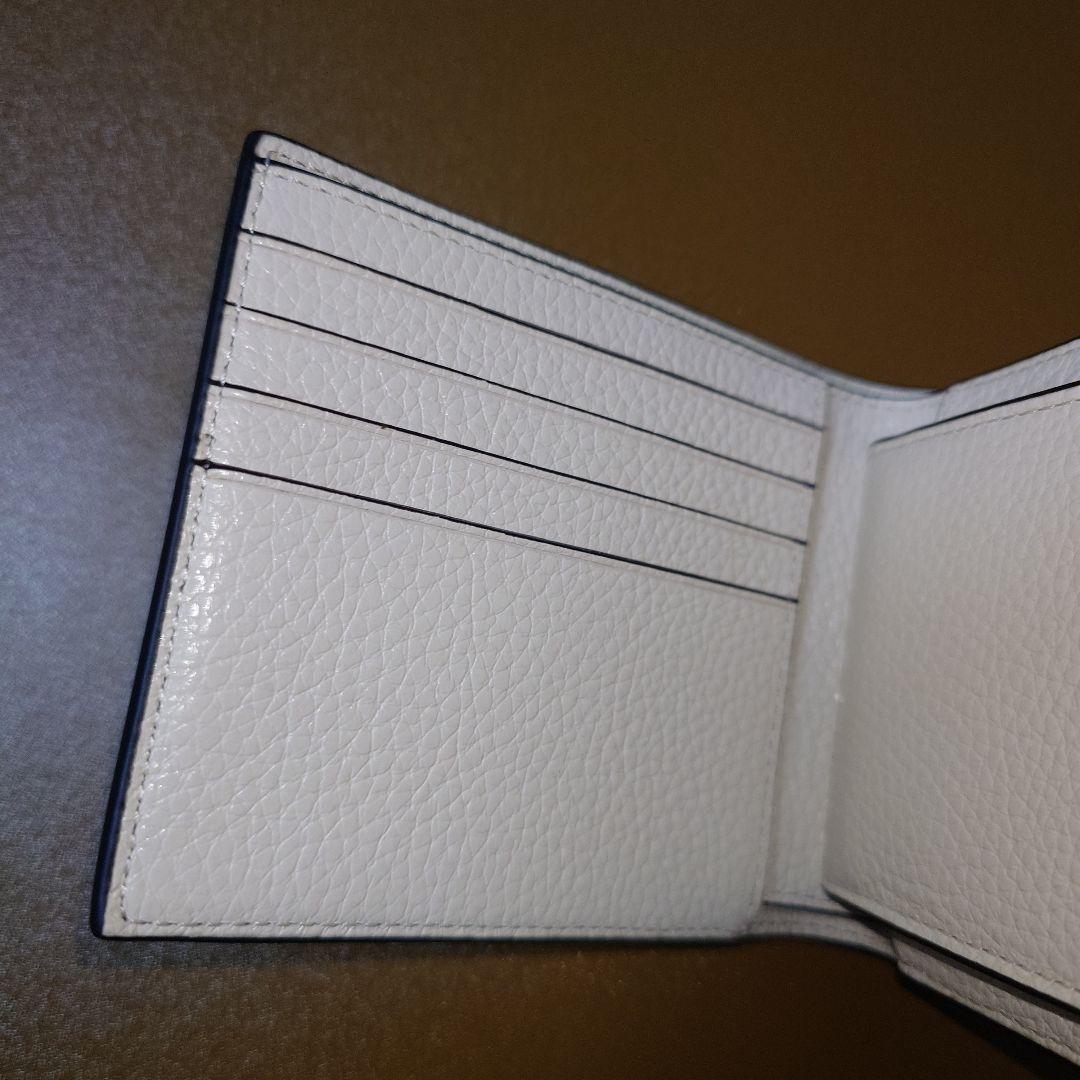 【新品未使用】COACH 二つ折り 財布 白 コーチ ホワイトレザー 3in1