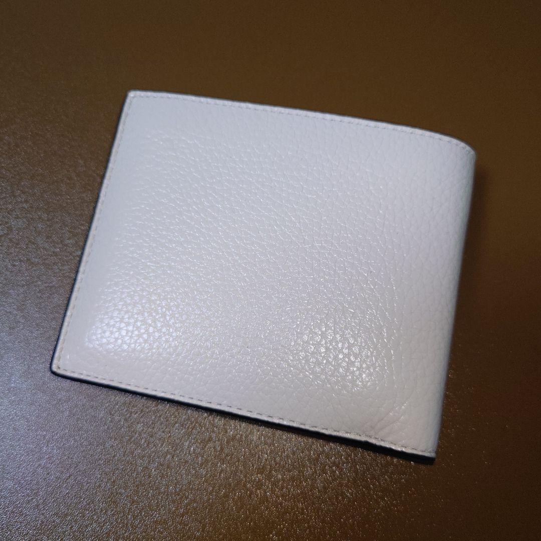 【新品未使用】COACH 二つ折り 財布 白 コーチ ホワイトレザー 3in1