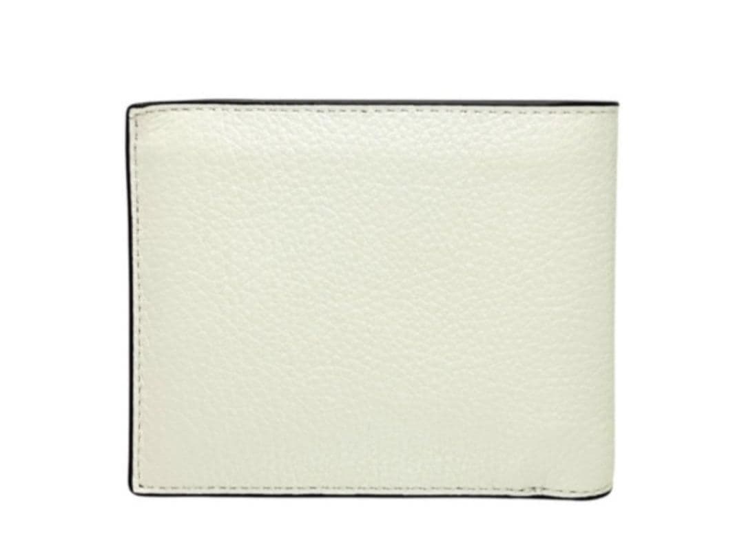 【新品未使用】COACH 二つ折り 財布 白 コーチ ホワイトレザー 3in1