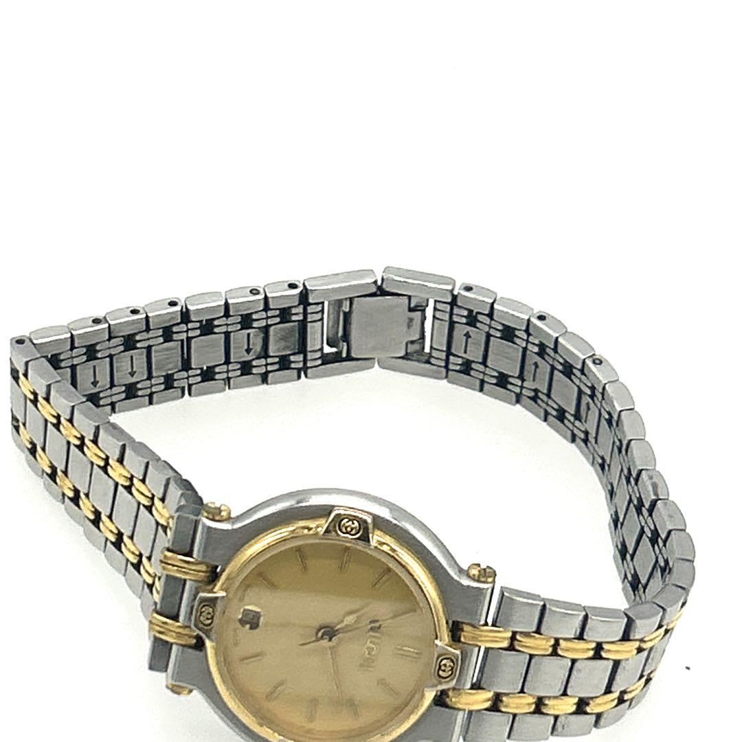 【新品電池・稼働品】GUCCI 腕時計 クォーツ 9000L シルバー ゴールド