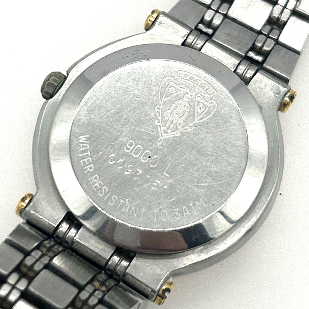 【新品電池・稼働品】GUCCI 腕時計 クォーツ 9000L シルバー ゴールド