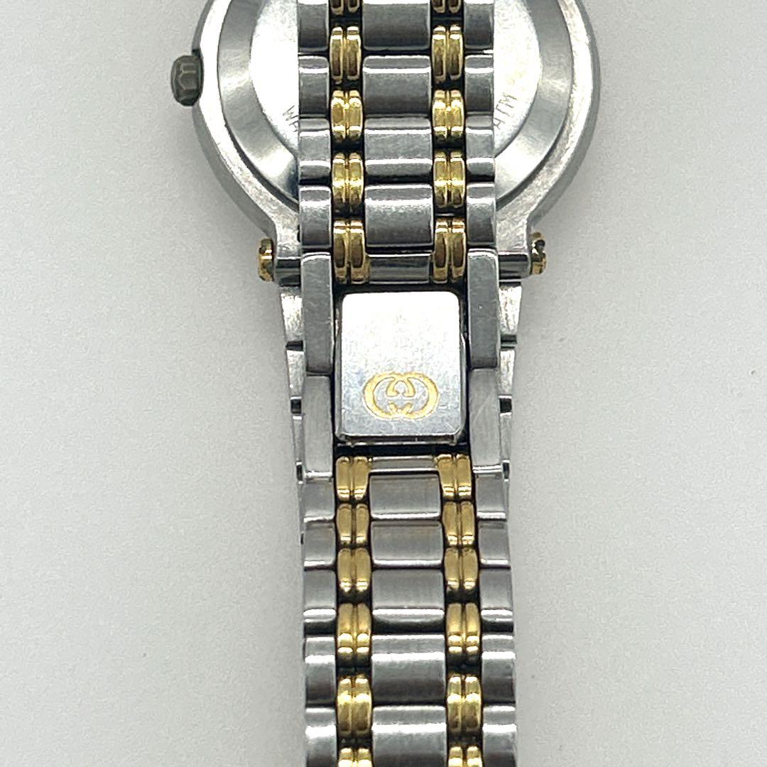 【新品電池・稼働品】GUCCI 腕時計 クォーツ 9000L シルバー ゴールド