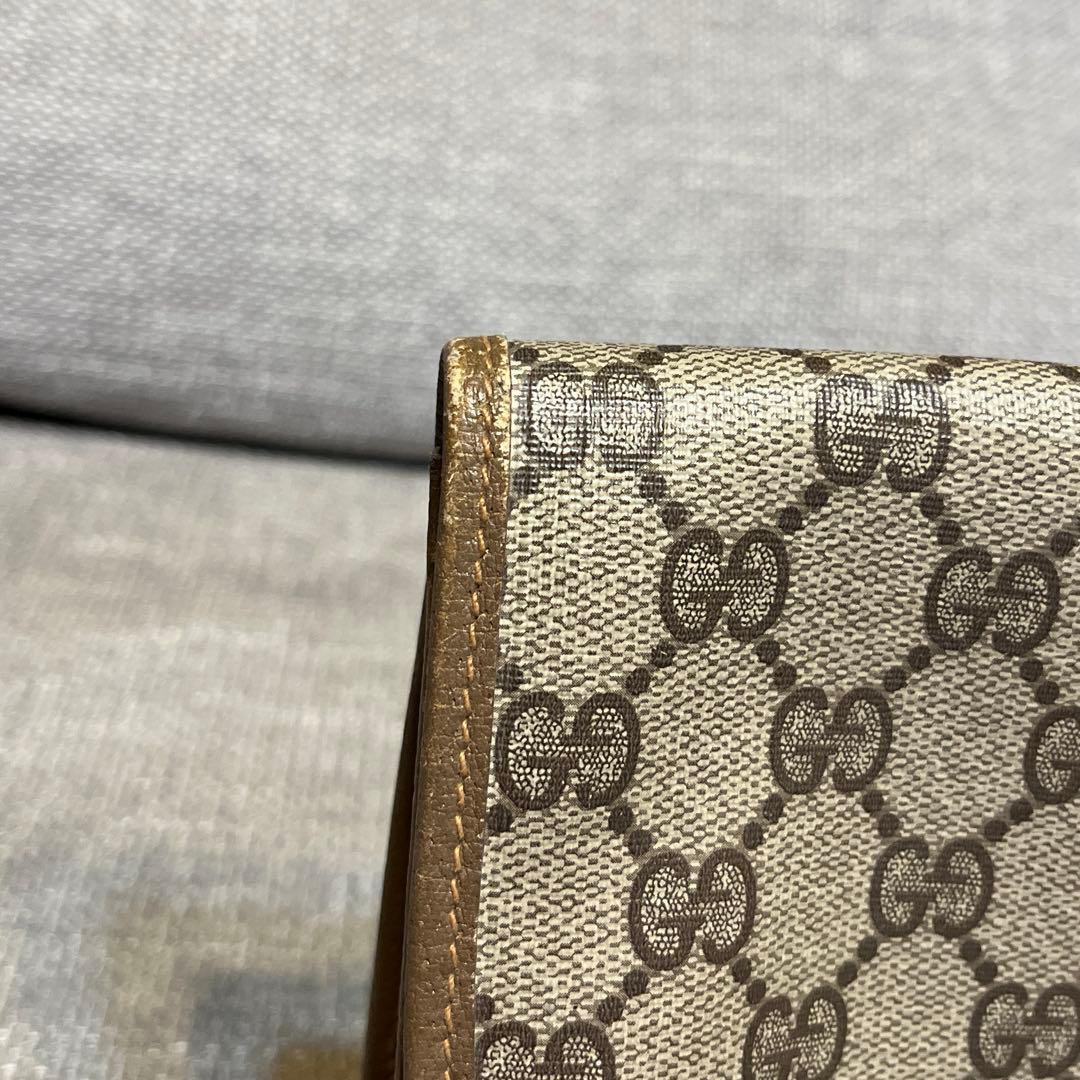 【GUCCI】オールドグッチ シェリーライン クラッチバッグ GG柄