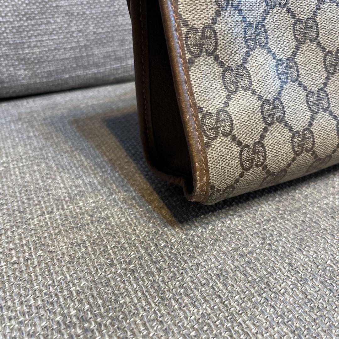 【GUCCI】オールドグッチ シェリーライン クラッチバッグ GG柄