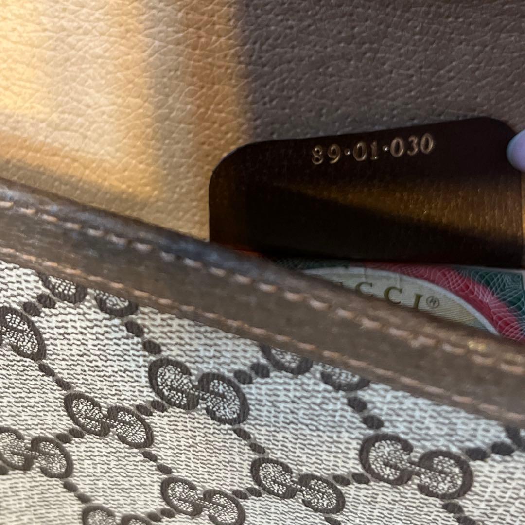 【GUCCI】オールドグッチ シェリーライン クラッチバッグ GG柄