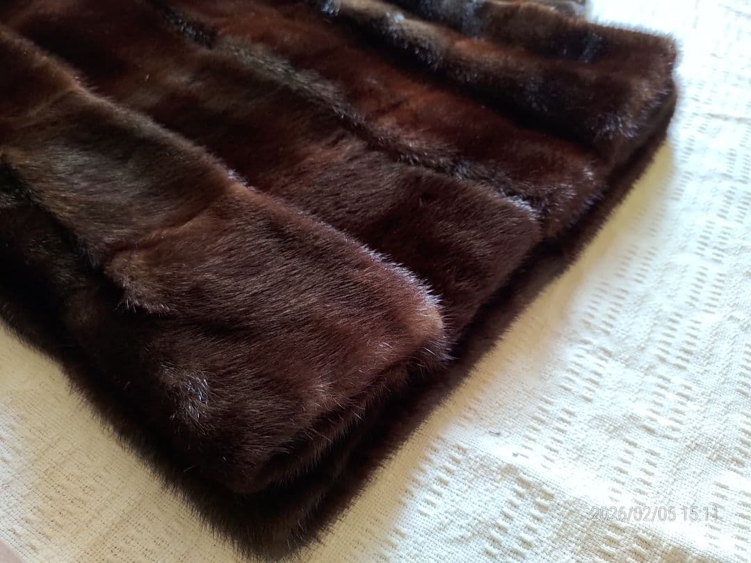 上品なお色♡最高級オーダー品　極美品ミンクコート　素敵なお袖