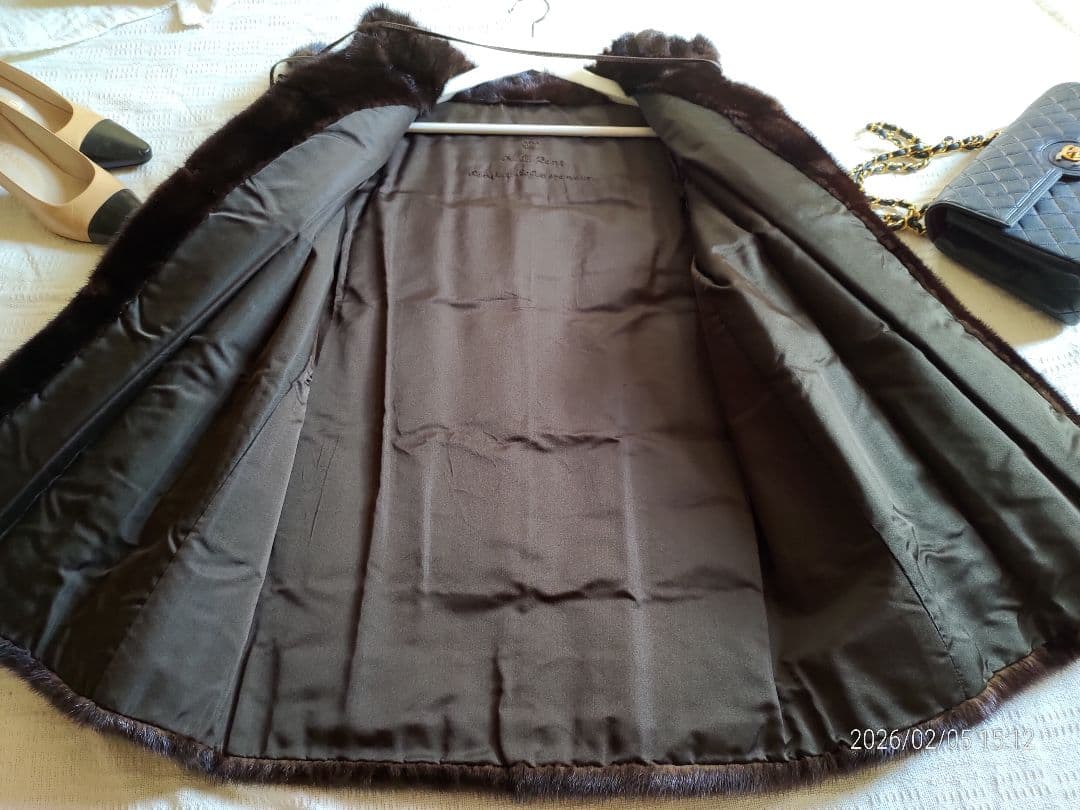 上品なお色♡最高級オーダー品　極美品ミンクコート　素敵なお袖