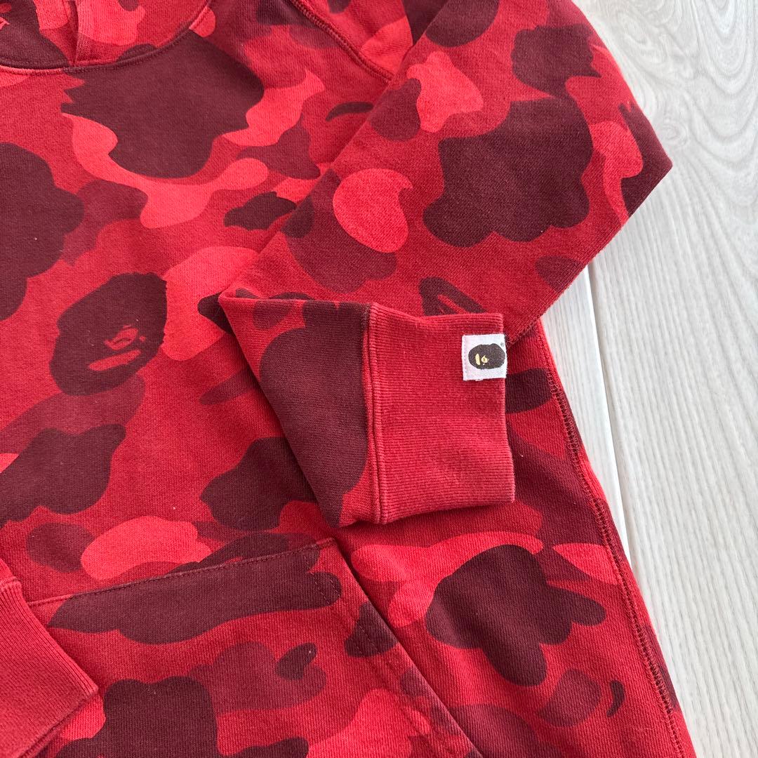 BAPE kids レッドシャークフード付きワンピース　サイズ140
