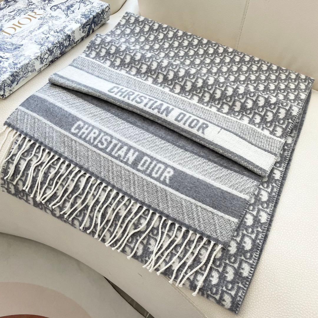 ディオール　オブリーク柄 マフラー