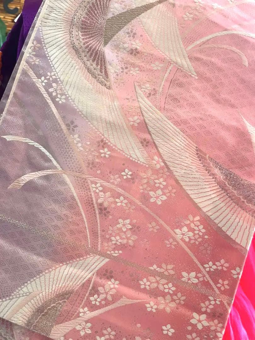 七五三七歳フルセット紫の花柄