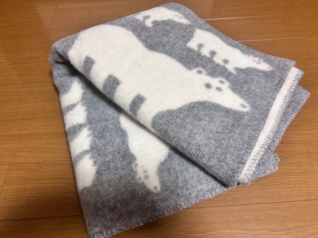 クリッパン　クマ柄 スローケット/ブランケット 90x130cm