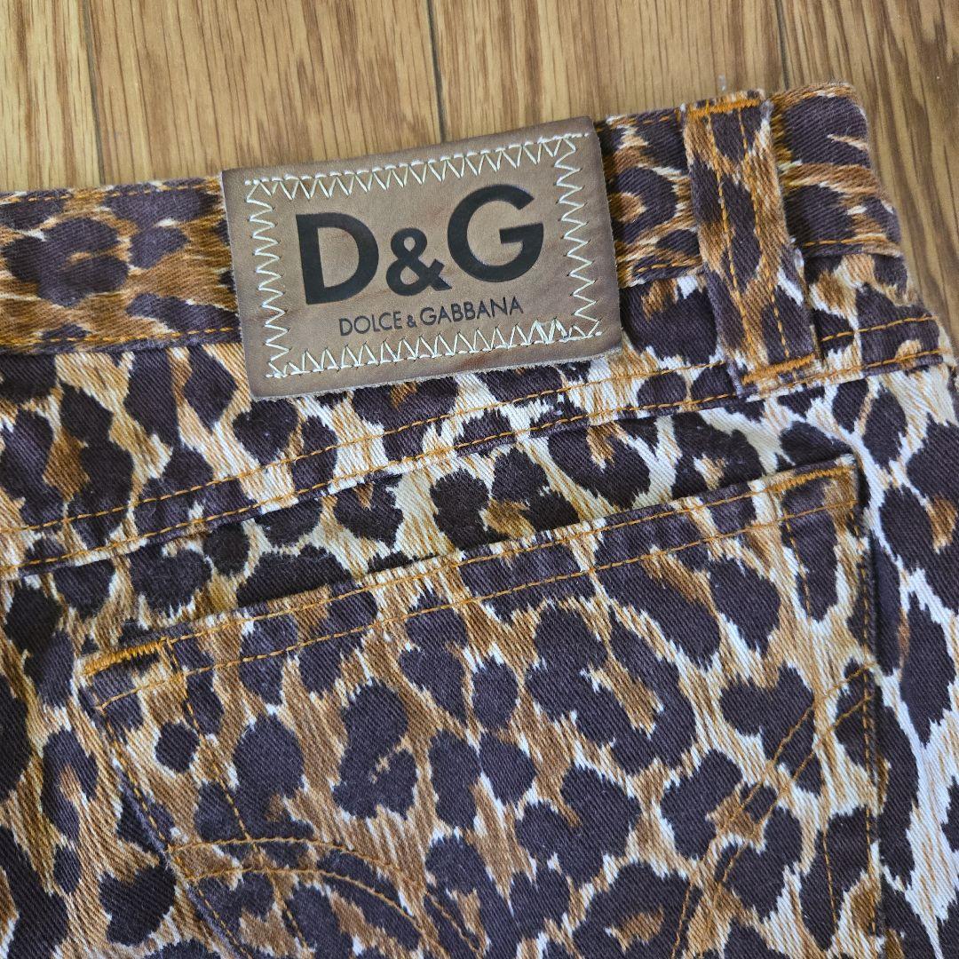 D&G ヒョウ柄ジーンズ 26/40
