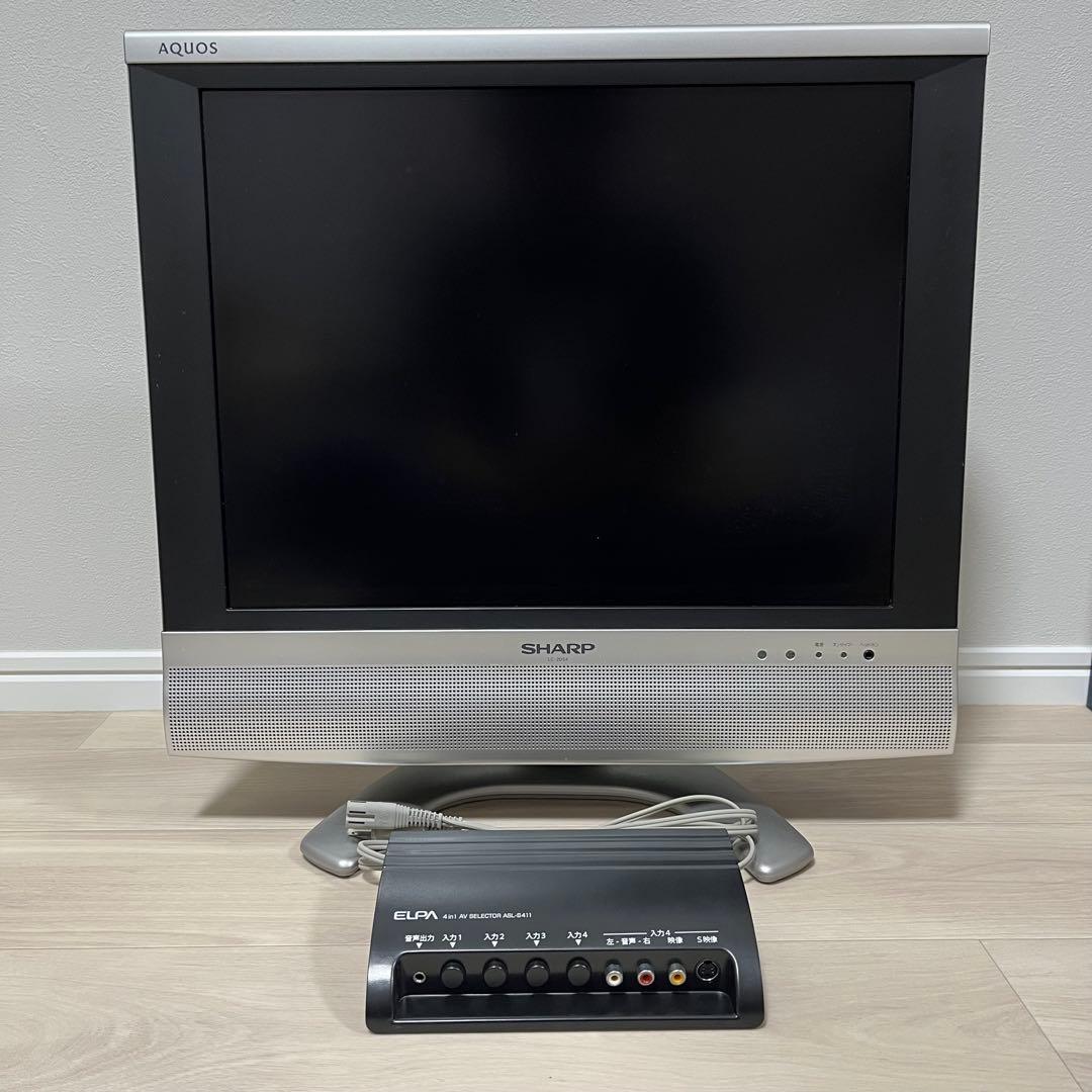 【レトロゲームに最適】SHARP液晶テレビ LC-20S4 AVセレクターセット