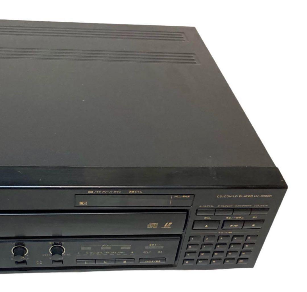 【LD/CD再生確認済】TEAC LV-3300K LDプレーヤー リモコン付き