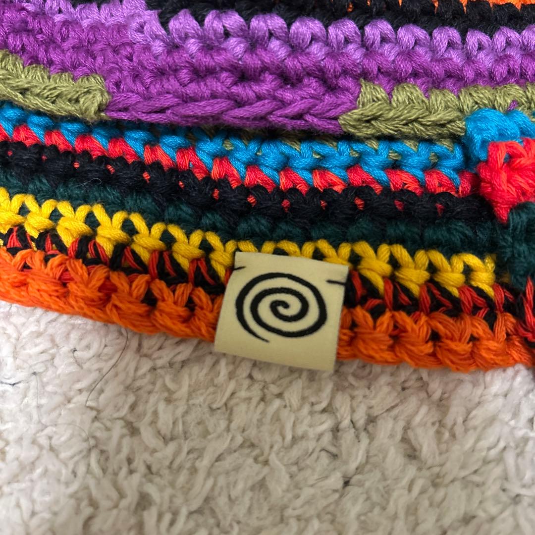 【限定値下中】sol Hand-knitted Border Hat Multi